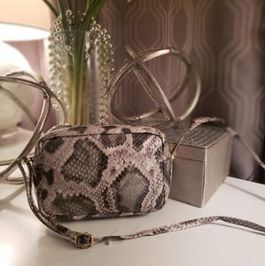 Mini Snake Skin Print Crossbody